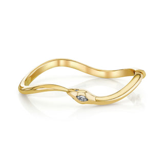 Kundalini Snake Bracelet Yellow Gold Petite  by Logan Hollowell Jewelry