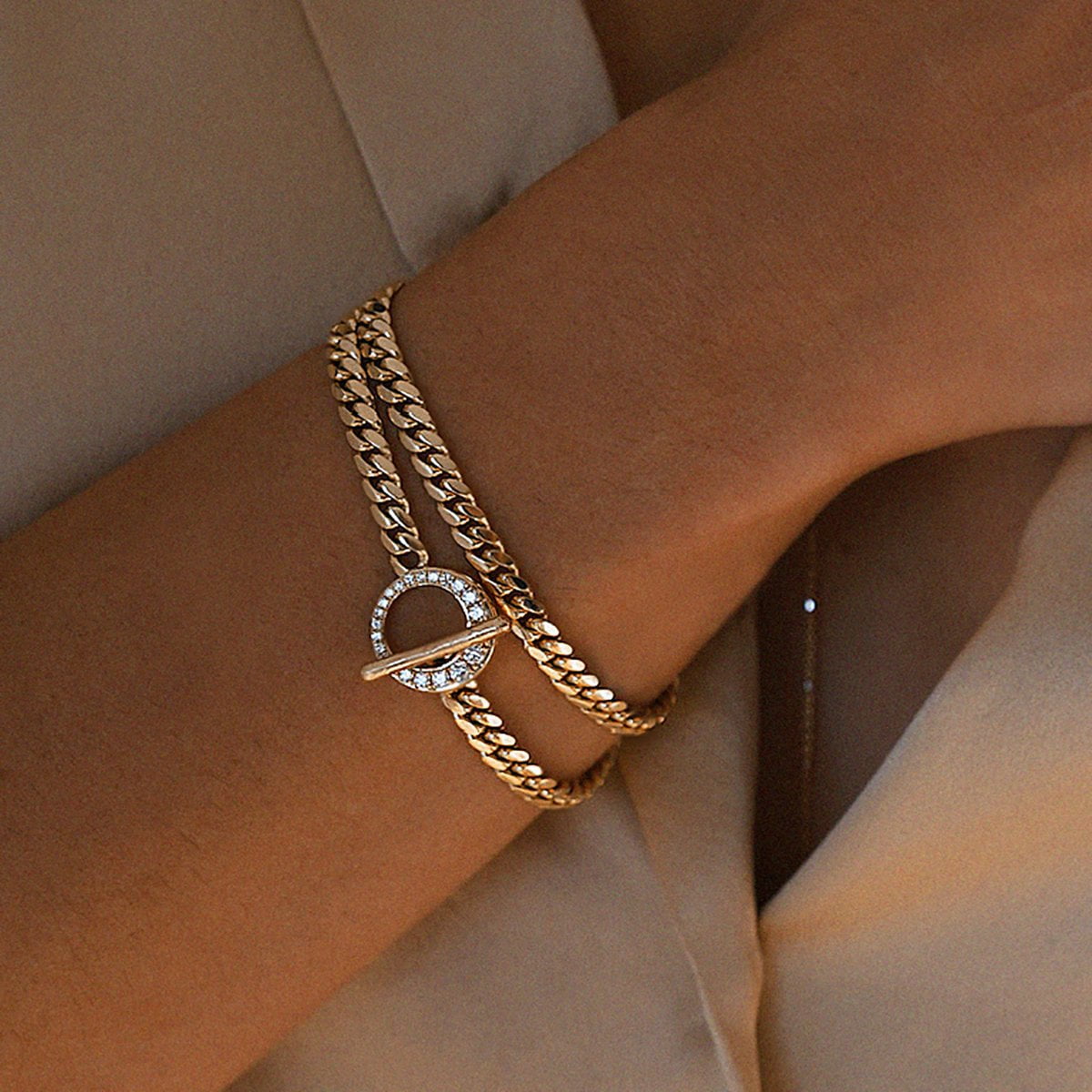 Queen Cuban Choker with Pavé Diamond Unity Toggle | Ready to Ship by Logan Hollowell Jewelry