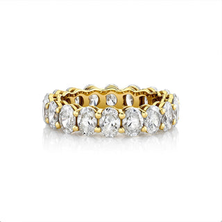 Oval Diamond Infinity Band 4 Yellow Gold .2cts by Logan Hollowell Jewelry
