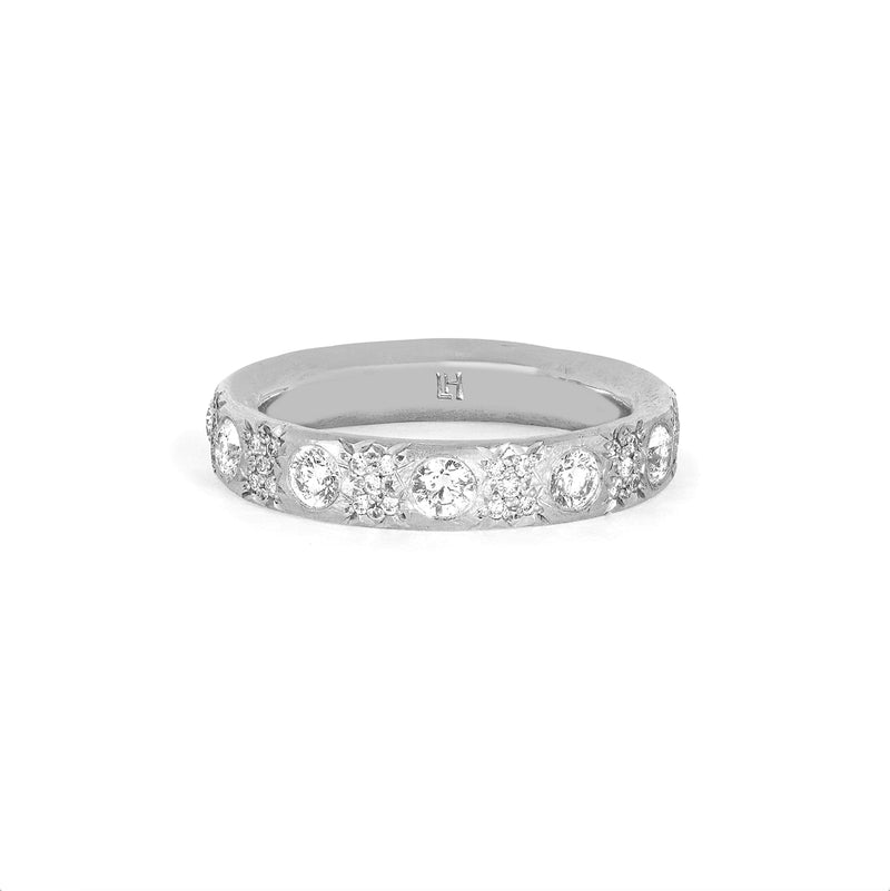Queen Pavé Diamond Band by Logan Hollowell Jewelry