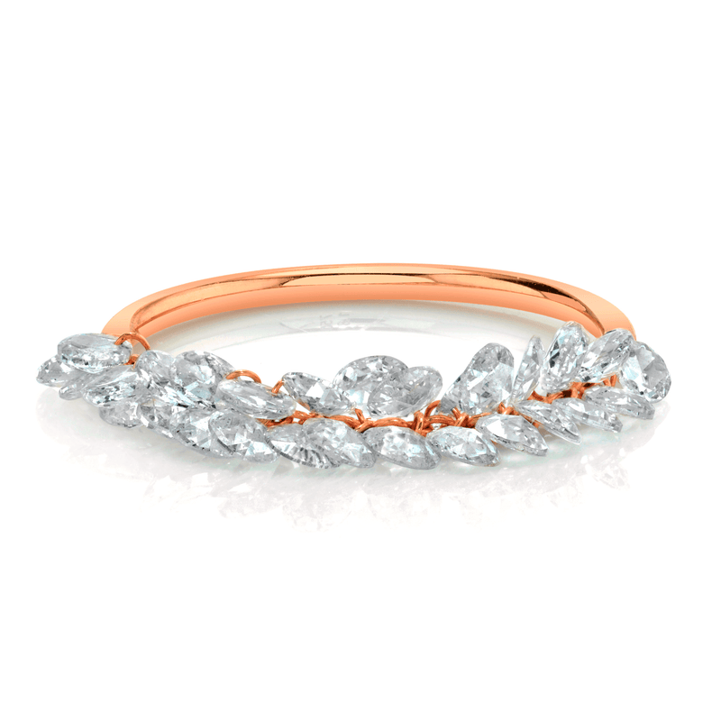 Eau de Rose Cut Diamond Ring Rose Gold 2.5 by Logan Hollowell Jewelry