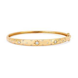 Pavé 5 Star Set Diamond Bracelet Yellow Gold Petite  by Logan Hollowell Jewelry