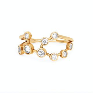 Virgo Diamond Constellation Ring    by Logan Hollowell Jewelry
