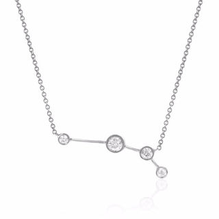 Aries Constellation Necklace White Gold   by Logan Hollowell Jewelry