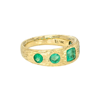 Queen Emerald Band by Logan Hollowell Jewelry