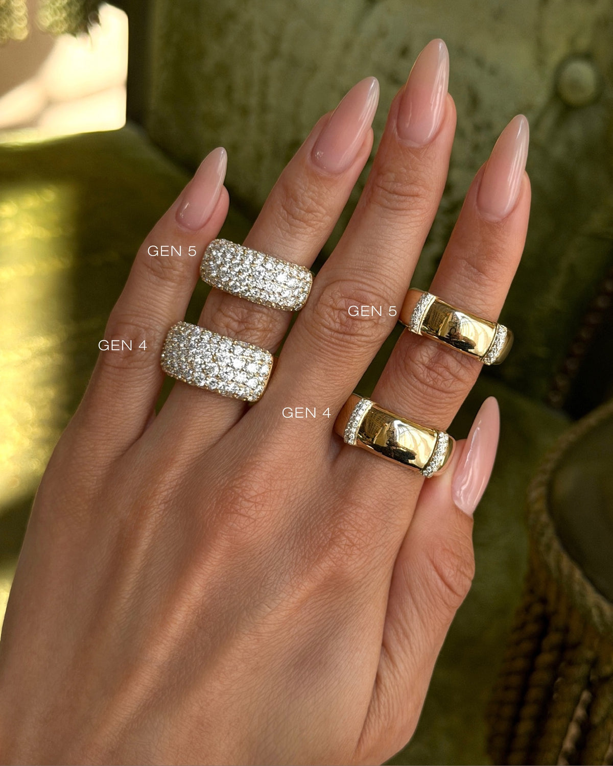 The Pavé Diamond Aura Sleeve: Gen 4 & Gen 5 by Logan Hollowell Jewelry