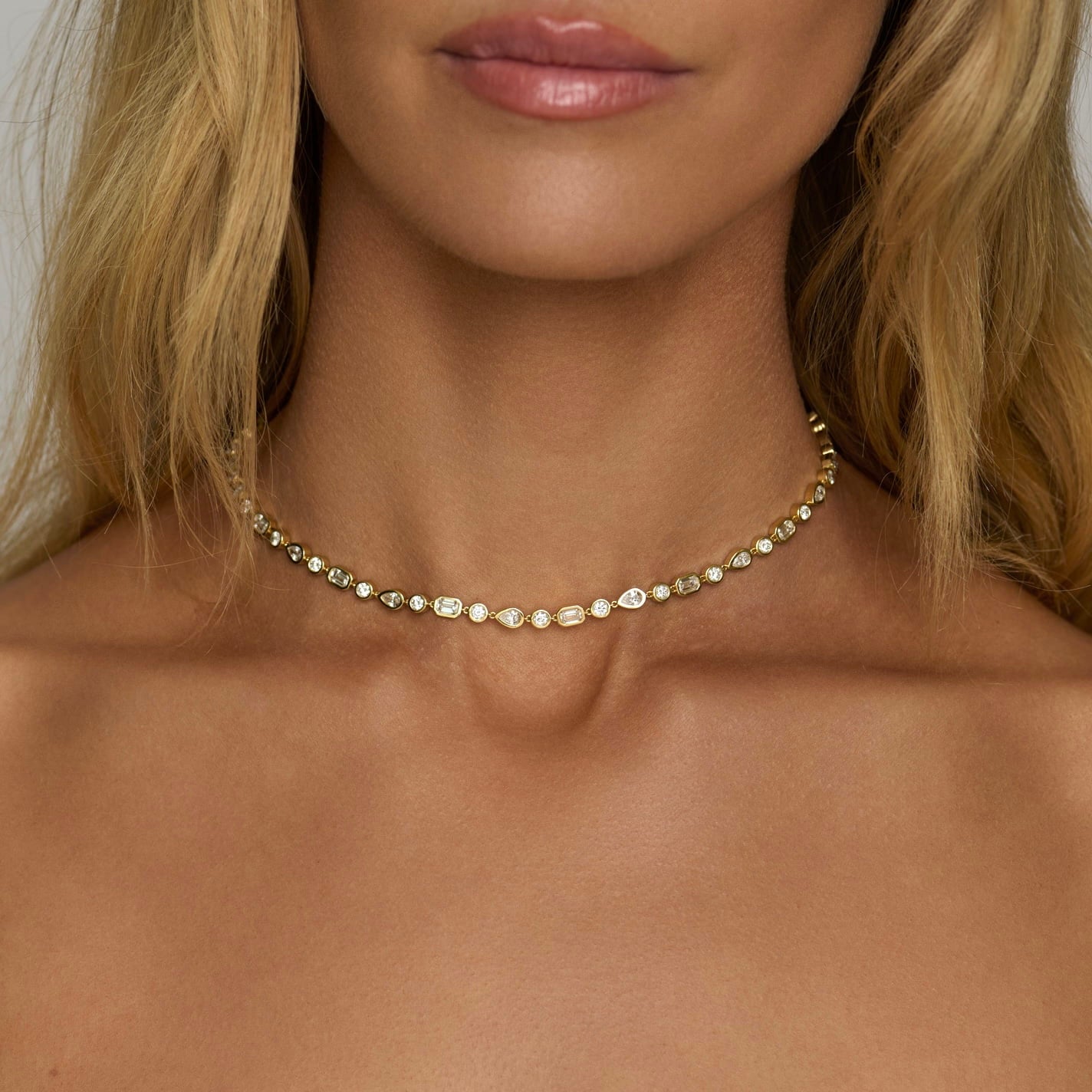 Diana Diamond Necklace by Logan Hollowell Jewelry