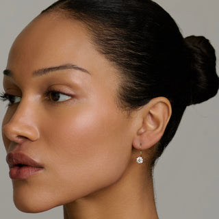 Solar Flare Diamond Drop Earrings