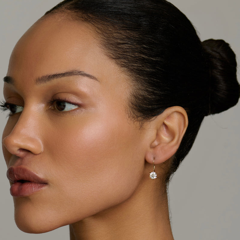 Solar Flare Diamond Drop Earrings by Logan Hollowell Jewelry