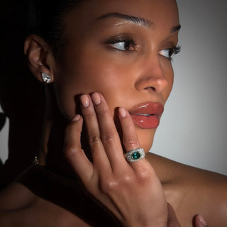 The OG Lagoon Tourmaline Signet Ring by Logan Hollowell Jewelry