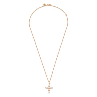 Rose Cut Diamond Faith Pendant Necklace    by Logan Hollowell Jewelry