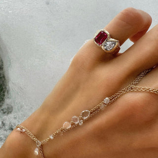 Toi Et Moi River Ruby and Diamond Ring | Ready to Ship by Logan Hollowell Jewelry