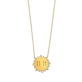 Classic 11:11 Sunshine Necklace | Ready to Ship Yellow Gold 16" - 18"  by Logan Hollowell Jewelry
