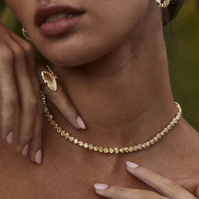 Fancy Yellow Diamond Fortuna Necklace by Logan Hollowell Jewelry