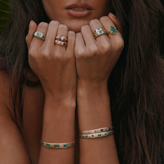 Queen Emerald Cuff by Logan Hollowell Jewelry