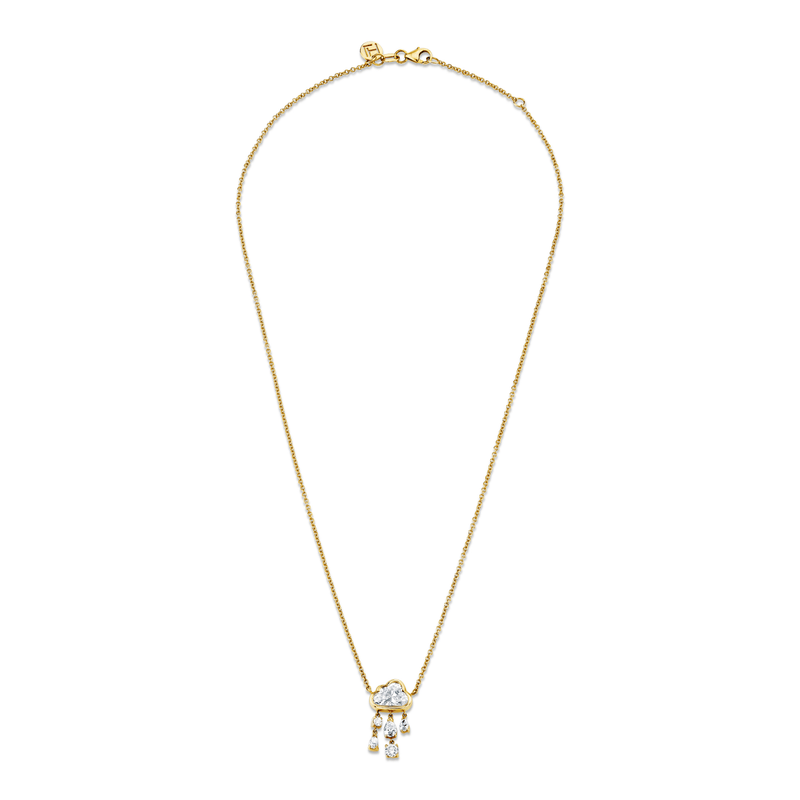 Diamond Rain Cloud Necklace | Ready to Ship (LAB) by Logan Hollowell Jewelry