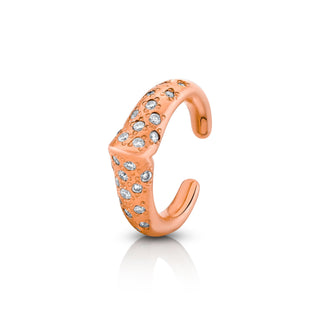 Ear Cuff with Oracle Sprinkle Diamonds Rose Gold   by Logan Hollowell Jewelry