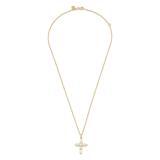 Rose Cut Diamond Faith Pendant Necklace    by Logan Hollowell Jewelry