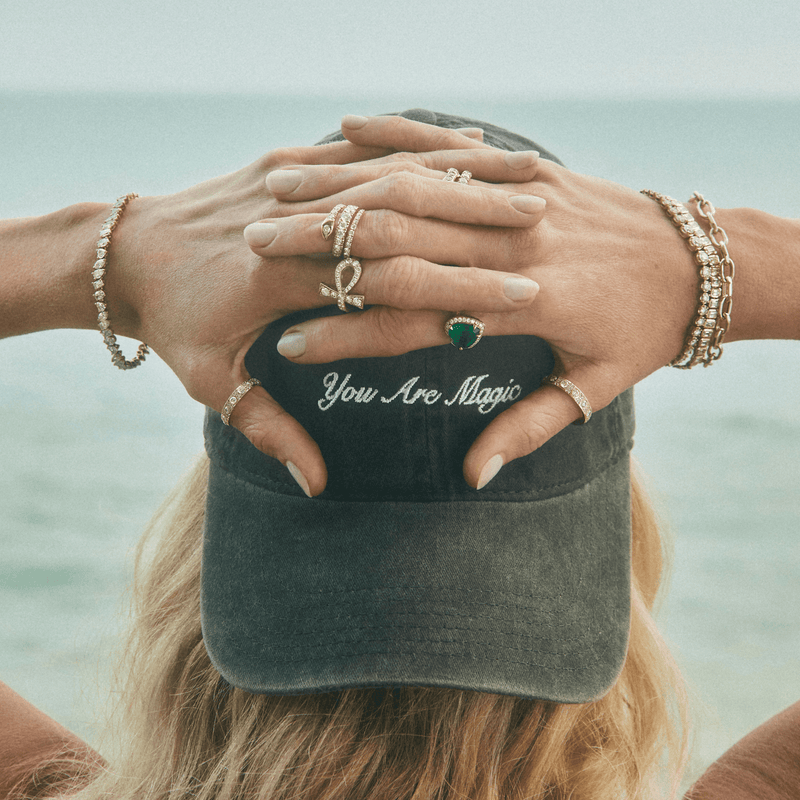 You Are Magic Baseball Cap    by Logan Hollowell Jewelry