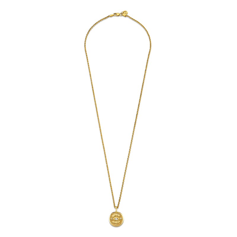 Mini Call On Your Angels Coin Necklace | Ready to Ship by Logan Hollowell Jewelry