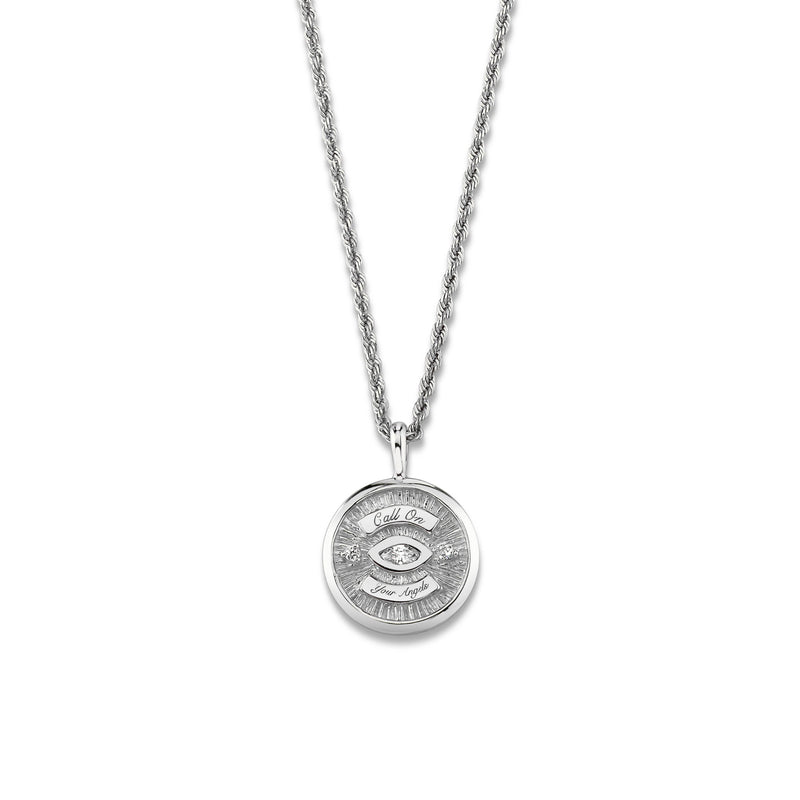 Mini Call On Your Angels Coin Necklace | Ready to Ship by Logan Hollowell Jewelry