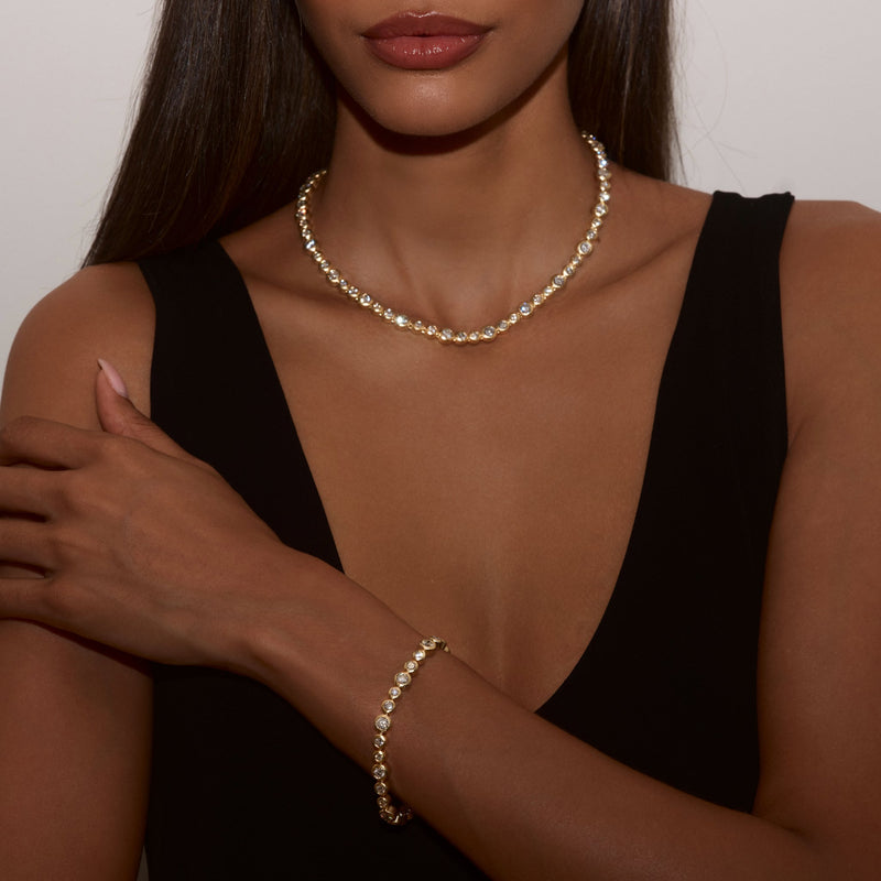 Diamond Bubble Bracelet by Logan Hollowell Jewelry