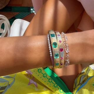 Queen Rose Spinel Cuff by Logan Hollowell Jewelry