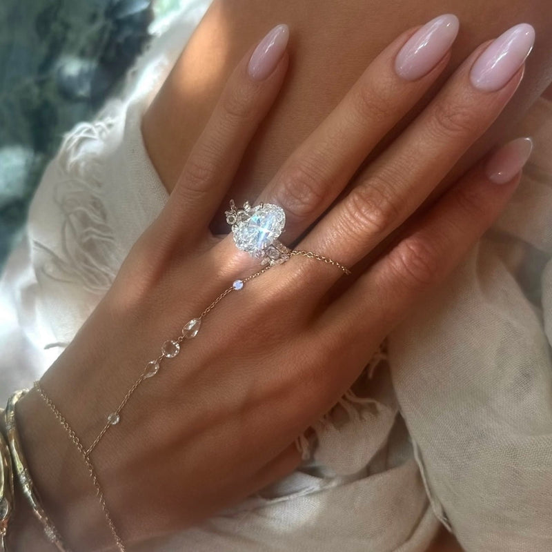 Eau de Rose Cut Diamond Ring by Logan Hollowell Jewelry