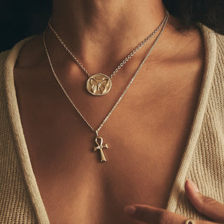 Angel Eye Ankh Necklace | Ready to Ship by Logan Hollowell Jewelry