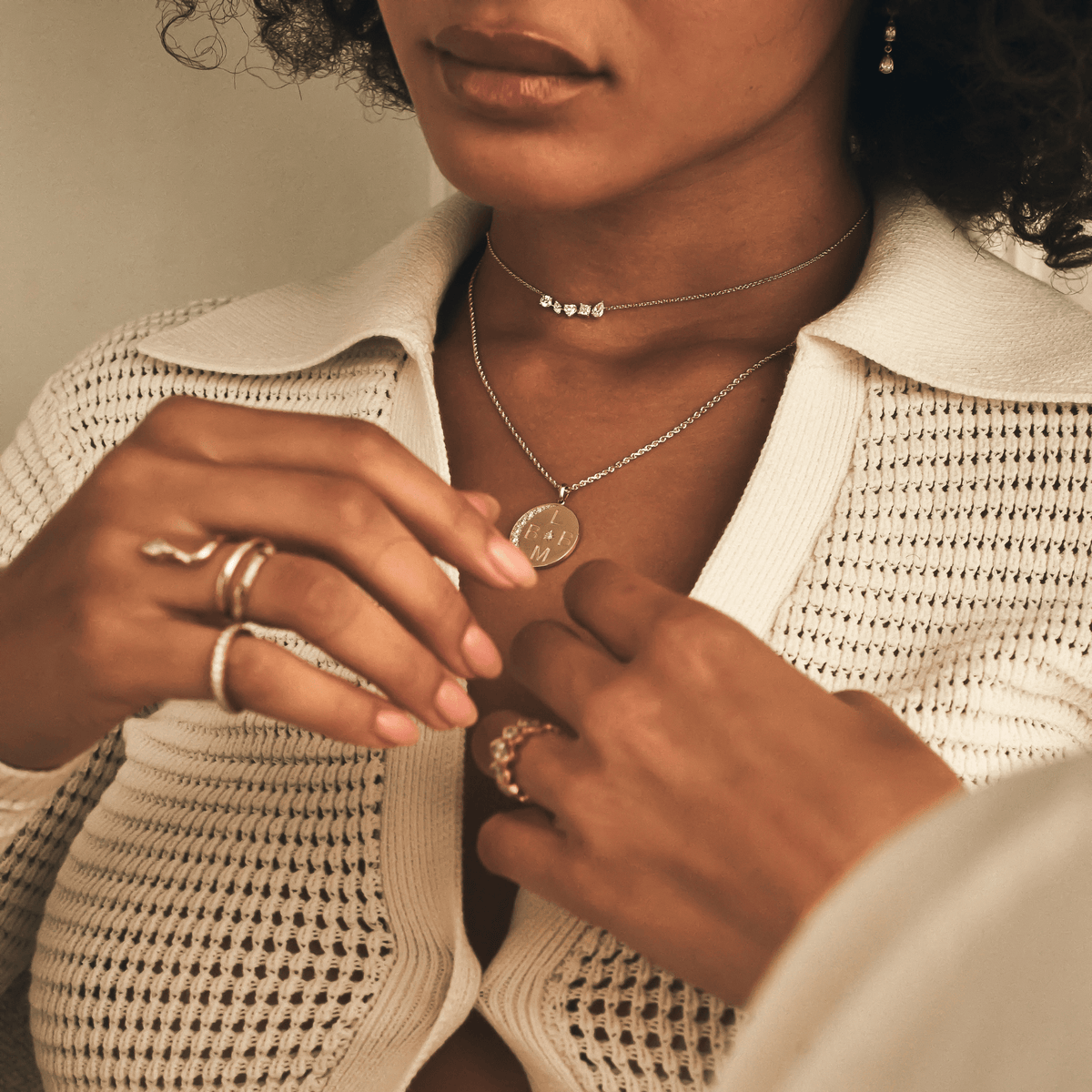 Harmony Diamond Necklace | Ready to Ship (LAB) by Logan Hollowell Jewelry