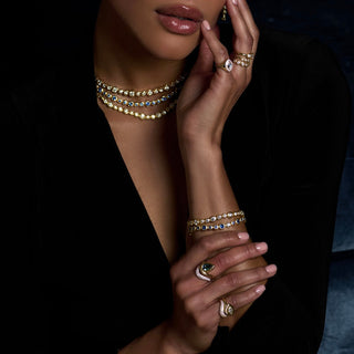 Blue Sapphire Bubble Bracelet