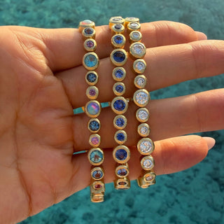 Blue Sapphire Bubble Bracelet