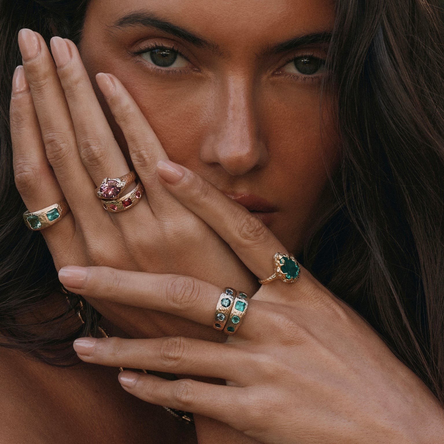 Queen Rose Spinel Band by Logan Hollowell Jewelry