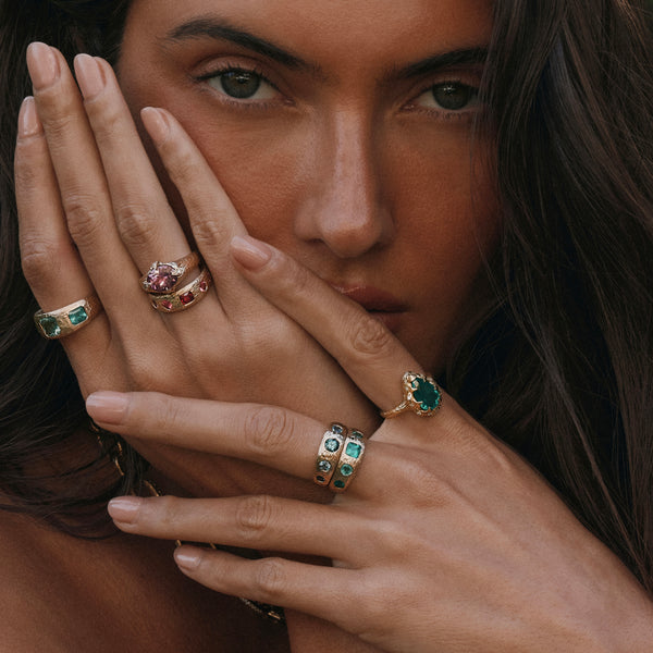 Queen Rose Spinel Band by Logan Hollowell Jewelry