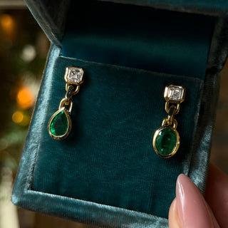 Lovers Duet Chain Drop Earrings by Logan Hollowell Jewelry