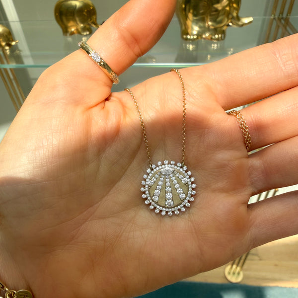 Petite "You Are My Sunshine" Diamond Necklace 2.0 by Logan Hollowell Jewelry