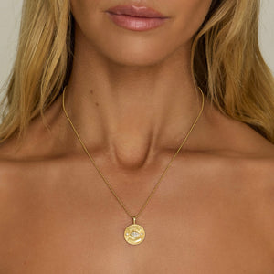 Call On Your Angels Diamond Angel Eye Coin Necklace – Logan Hollowell