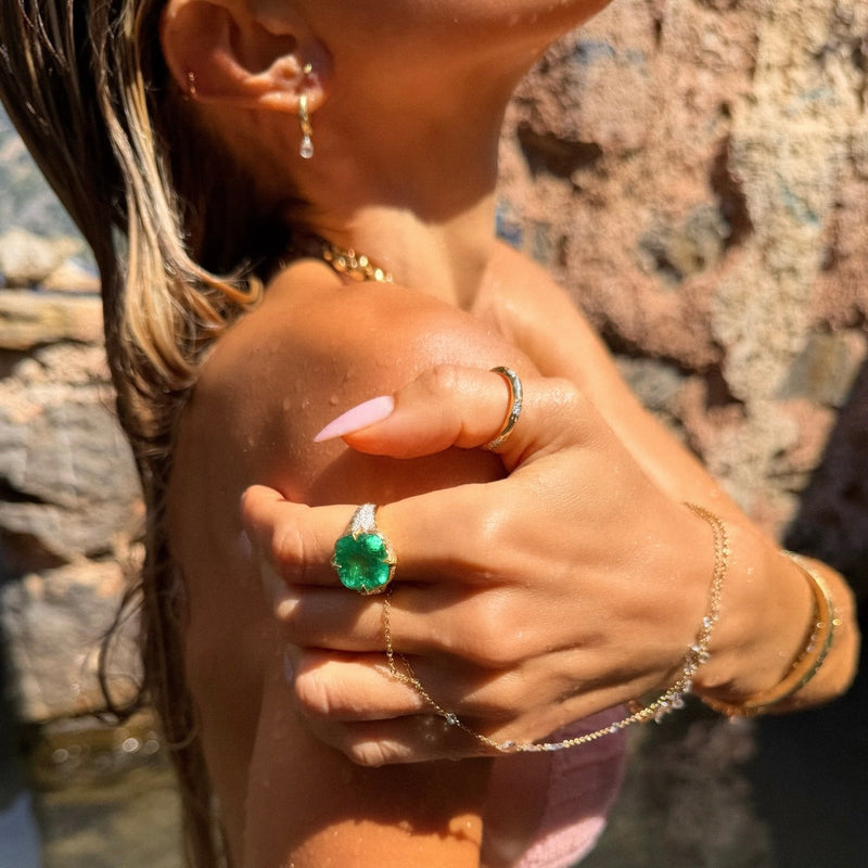 Queen 2.0 Emerald Pavé by Logan Hollowell Jewelry