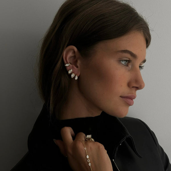 Diamond Reverse Water Drop Stuggies by Logan Hollowell Jewelry