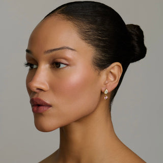 Single Stuggie with Pink Sapphire Drop by Logan Hollowell Jewelry