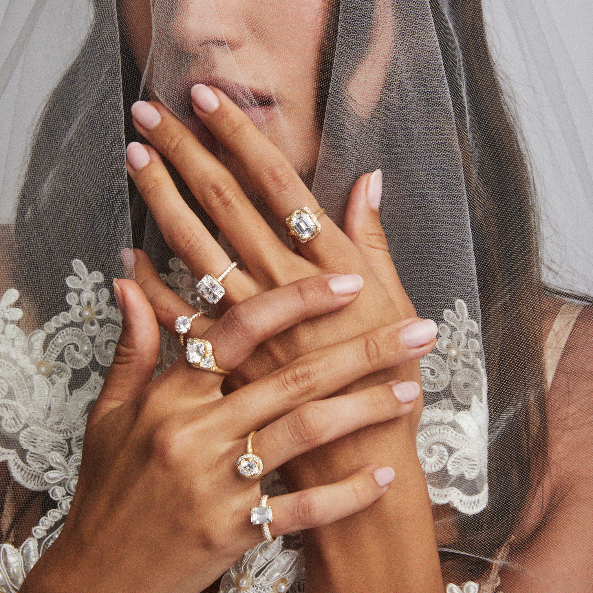 Emerald cut engagement hot sale ring settings