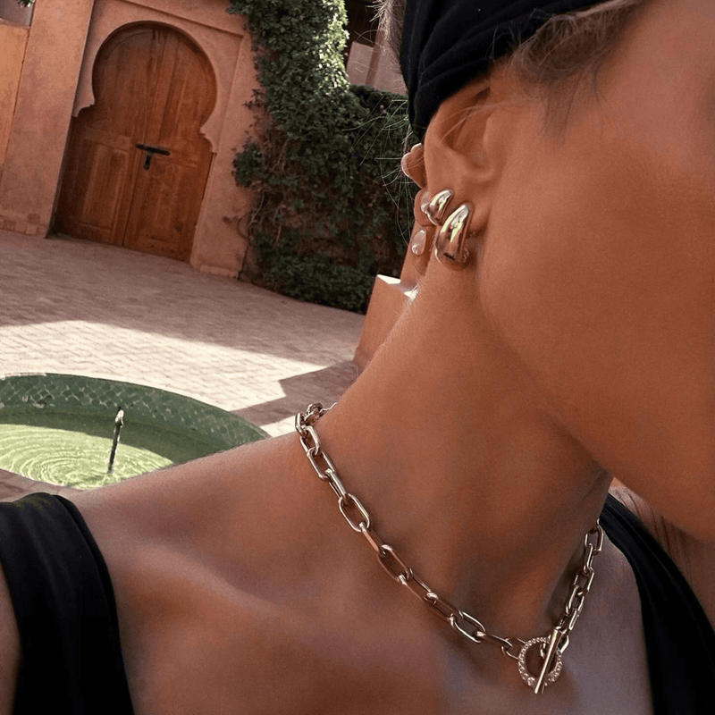 14K Large Tusk Earrings by Logan Hollowell Jewelry