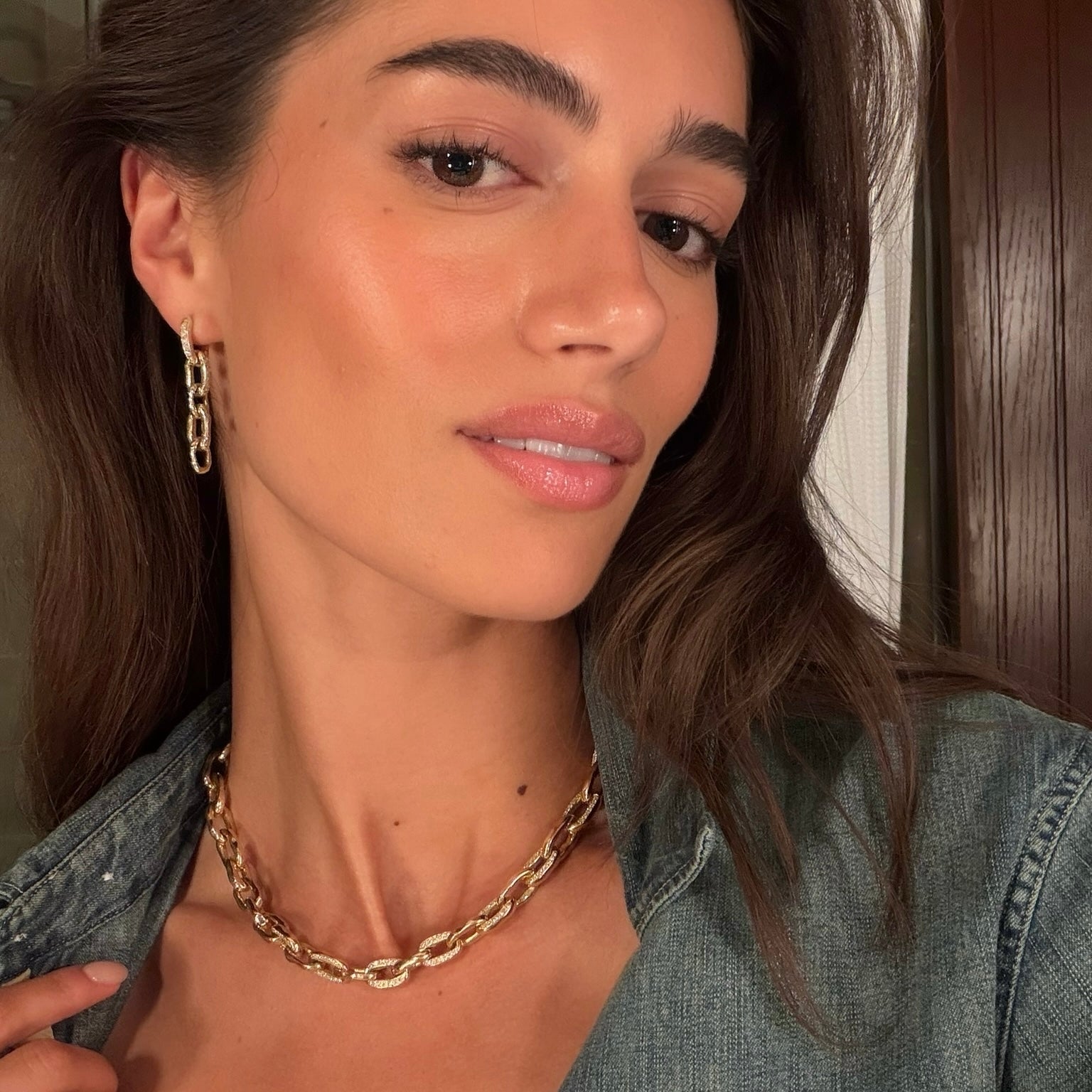 Atlantis Link Diamond Earrings by Logan Hollowell Jewelry