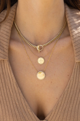 Classic 11:11 Sunshine Necklace with Diamonds    by Logan Hollowell Jewelry