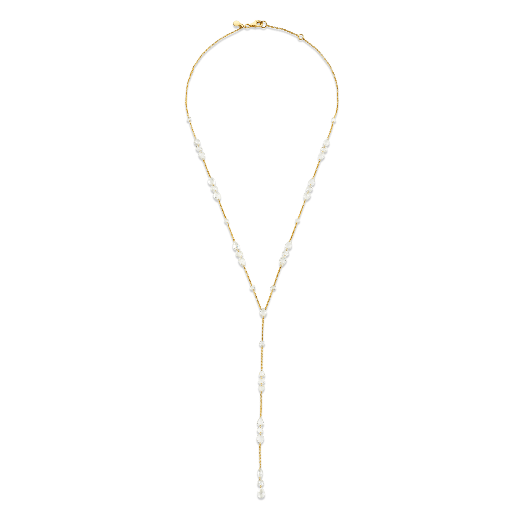 Eau de Rose Cut Iris Lariat