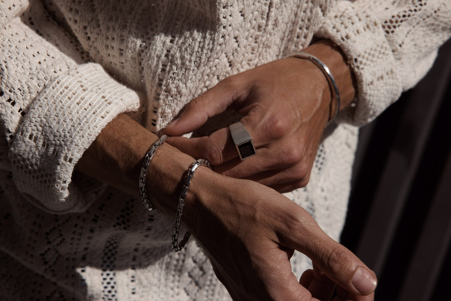 Men's Hollow Chain Bracelet | Ready to Ship by Logan Hollowell Jewelry