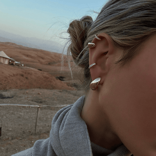 Large Tusk Earrings by Logan Hollowell Jewelry