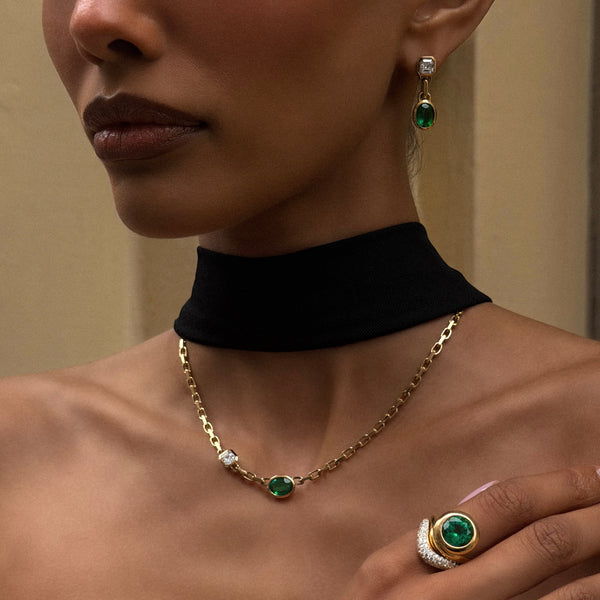 Lovers Duet Chain Drop Earrings by Logan Hollowell Jewelry
