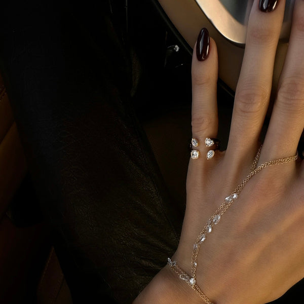 14K Petite Harmony Diamond Ring by Logan Hollowell Jewelry