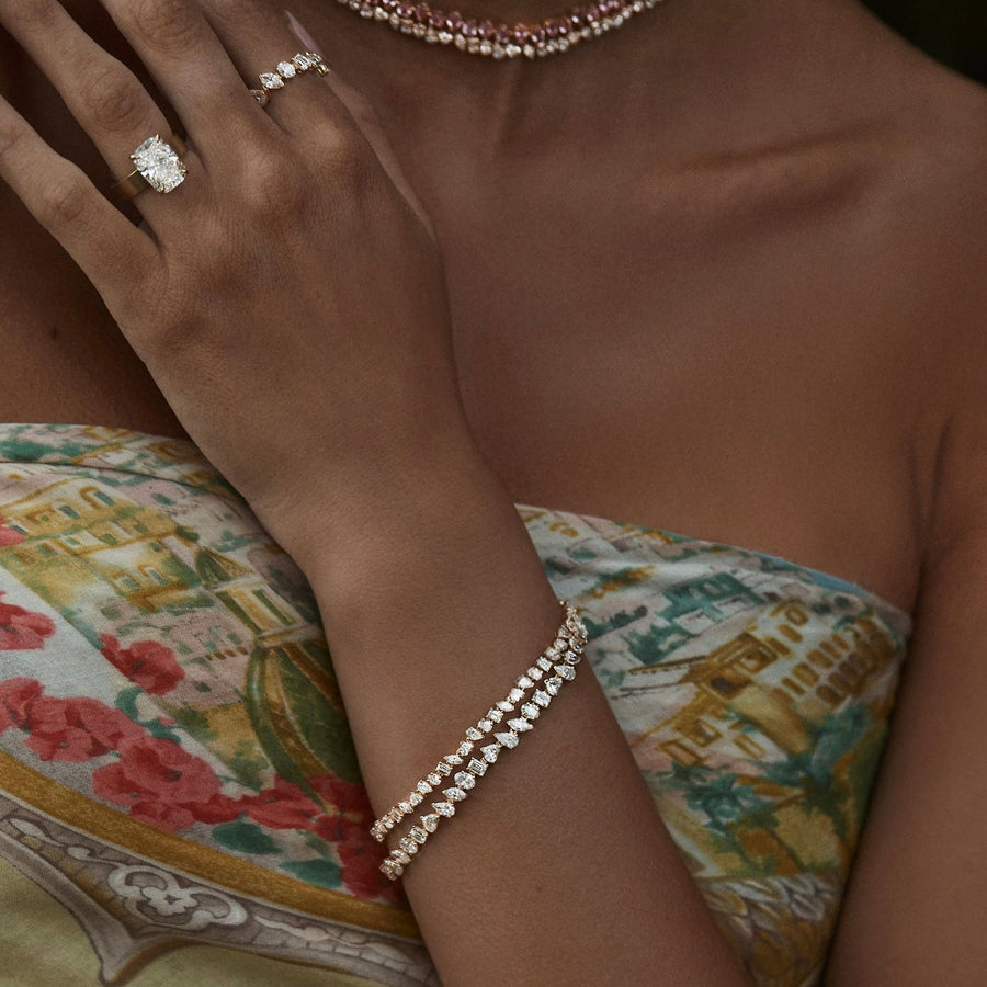 Fortuna Diamond Tennis Bracelet by Logan Hollowell Jewelry
